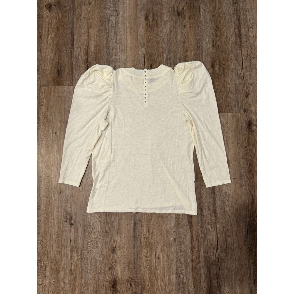 Anthropologie Nation Los Angeles Women’s Zeta Puff-Sleeve Top Size Large - Picture 2 of 13